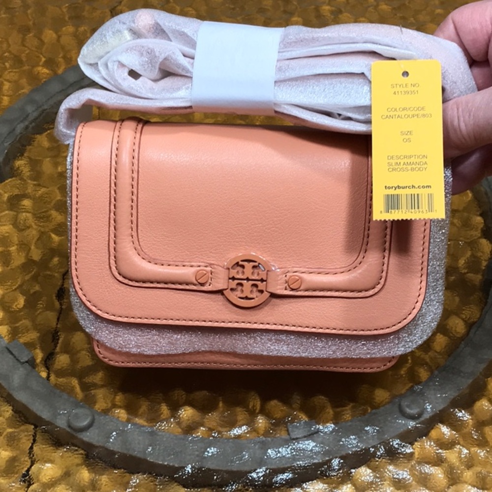 Tory Burch Amanda Slim Messenger Crossbody Bag.